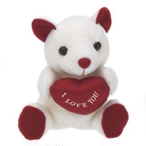6" Valentine's Day Stuffed Bear w/Heart