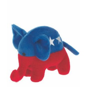 6" Patriotic Elephant Stuffed Animal