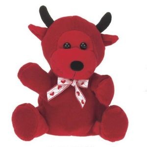 6" Valentine's Day Stuffed Red Devil Bear