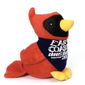 8" Cardinal Beanie Bird Stuffed Animal