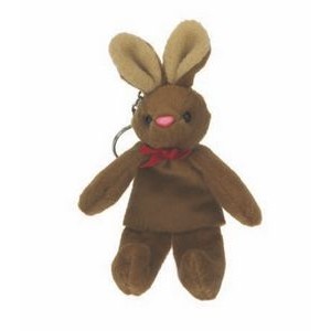 Brown Bunny Stuffed Animal Keychain