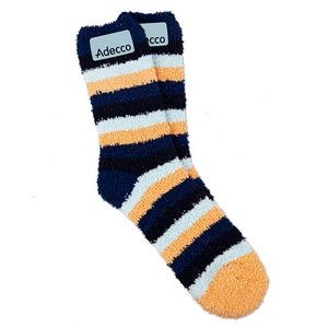 Cozy Jacquard Fluffy Adult Knit Socks (Factory Direct - 11-12 Weeks Ocean)