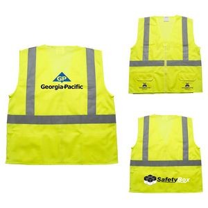 ANSI 2 Safety Vest w/ Pockets (Factory Direct - 10-12 Weeks Ocean)