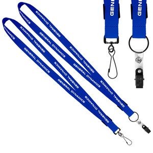 3/4" Original Fast Track Lanyard with Black Attachment (Factory Direct - 10-12 Weeks Ocean)