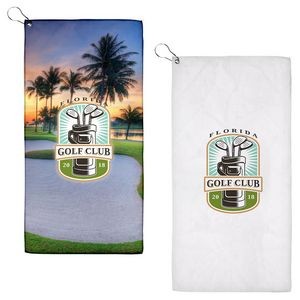 23"x12" Sublimated Golf Towel - 200GSM
