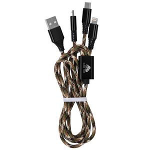 The Zendy 3-in-1 Charging Cable (Factory Direct - 10-12 Weeks Ocean)