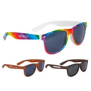 Kalani Rainbow/Wood Sunglasses (Factory Direct - 10-12 Weeks Ocean)