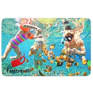 63-Piece Custom Full-Color Jigsaw Puzzle (Factory Direct - 10-12 Weeks Ocean)
