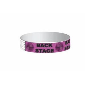 Stock backstage Pattern Tyvek Wristband (3/4")