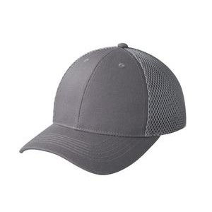 82010 Constructed Low profile twill air mesh cap