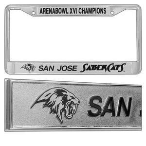Chrome Plated Zinc Die Cast Painted License Plate Frame (Overseas Production)