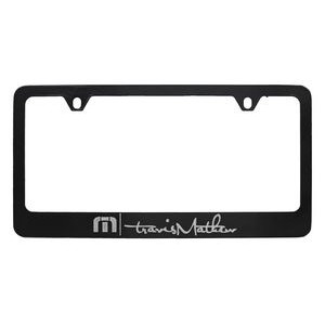 Black Coated Zinc Alloy License Plate Frame (Domestic Production)