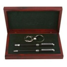 TK Metal Ballpoint Pen Set W/ Key Ring