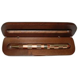 Multi Wood Ballpoint Pen With Walnut Box