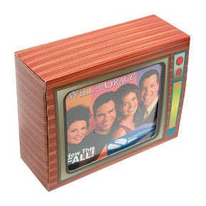 Television Box with Stock Compressed T-Shirt