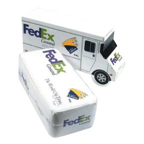 Delivery Truck Box with Stock Compressed T-Shirt
