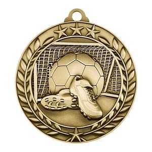 1.75" Wreath Award Soccer Medal