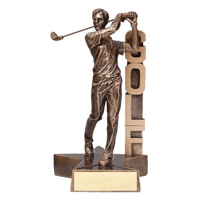 6.5" Male Golf Billboard Resin Series Trophy