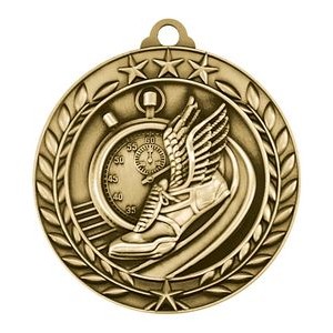 1.75" Wreath Award Track Medal