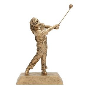 10.5" Female Golf Signature Resin Figure Trophy