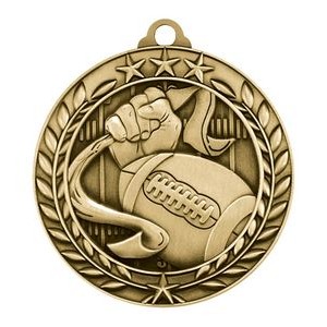 1.75" Wreath Award Flag Football Medal