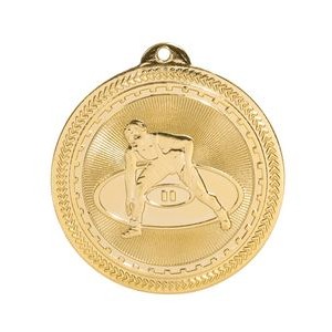 2" Wrestling Stock BriteLaser Medal