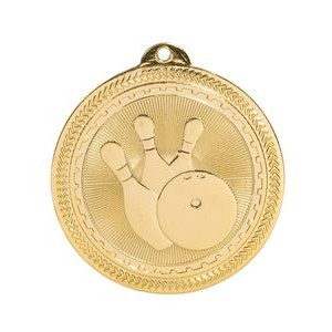 2" Bowling Stock BriteLaser Medal