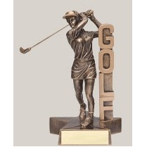 8.5" Female Golf Billboard Resin Series Trophy