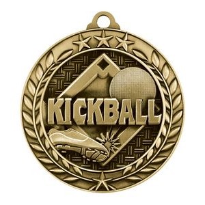 1.75" Wreath Award Kickball Medal