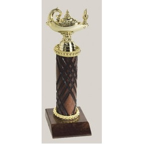 10" Wood Column Trophy