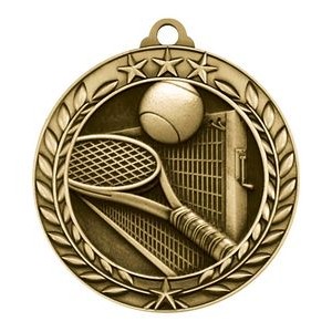 1.75" Wreath Award Tennis Medal
