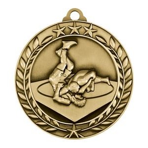 1.75" Wreath Award Wrestling Medal