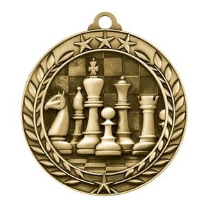 1.75" Wreath Award Chess Medal