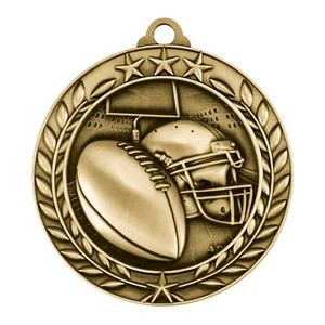 1.75" Wreath Award Football Medal