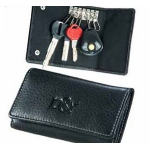 Signature Leather Tri-fold Key Case