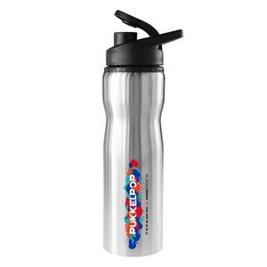 Madison 25 Oz. Stainless Steel Sports Bottle (Silver)