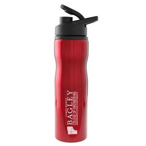 Madison 25 Oz. Stainless Steel Sports Bottle (Red)