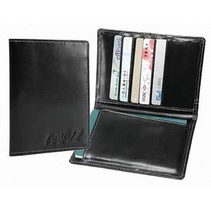 Atlantis Leather Passport Wallet (Black)