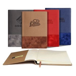 iPosh PU Leather 5"W x 8"H 192 Pages Journal Book (Brown)