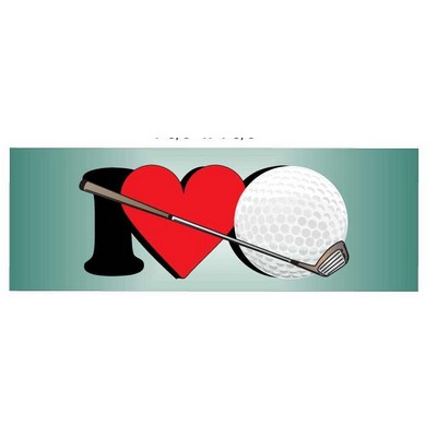 I Love Golf Panoramic Photo Hand Mirror (1 5/8"x4 5/8")