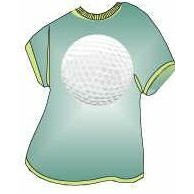 Golf Ball T-Shirt Lapel Pin