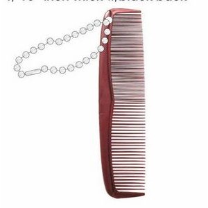 Comb Promotional Key Chain w/ Black Back (3 Square Inch)