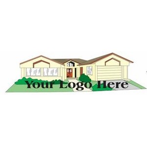 House Promotional Magnet w/ Strip Magnet (2 Square Inch)