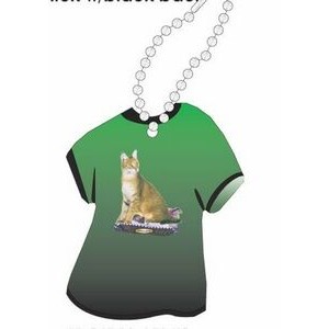 Chausie Cat Promotional T Shirt Key Chain w/ Black Back (4 Square Inch)