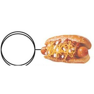 Chili Cheese Dog Executive Key Chain w/Mirrored Back (10 Square Inch)