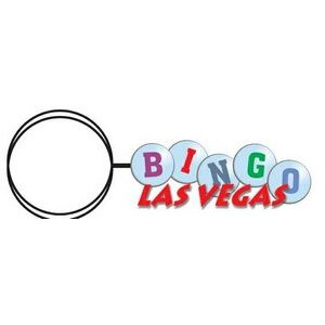 Las Vegas Bingo Key Chain w/Clear Mirrored Back (10 Square Inch)