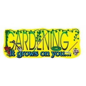 Gardener Slogan Executive Magnet w/Full Magnetic Back (2 Square Inch)