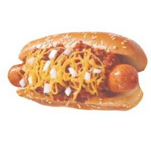 Chili Cheese Dog Executive Magnet w/ Full Magnetic Back (10 Square Inch)