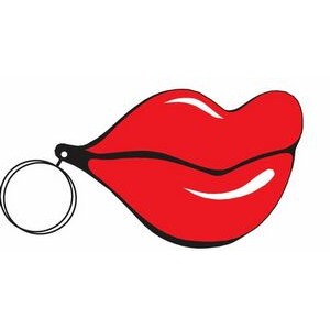 Lips Executive Line Keychain w/Mirrored Back (2 Square Inch)