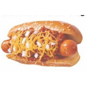 Chili Cheese Dog Executive Magnet w/ Full Magnetic Back (4 Square Inch)